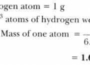 How heavy is one atom of hydrogen?