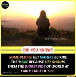 What did you learn before most people your age?
