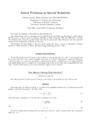 Special Relativity — Index – The Educational Blog?