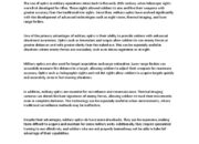 What are some military applications of optics?