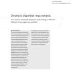 What is chromatic dispersion in fiber optics?