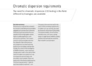 What is chromatic dispersion in fiber optics?