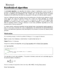 What is a randomized algorithm?