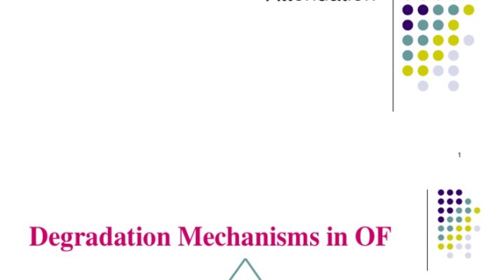 What are the causes for attenuation in optical fibers?