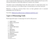 What is the meaning of measuring tools?