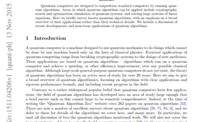 What are the coolest quantum algorithms?