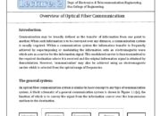 What is used in optical fiber communication?