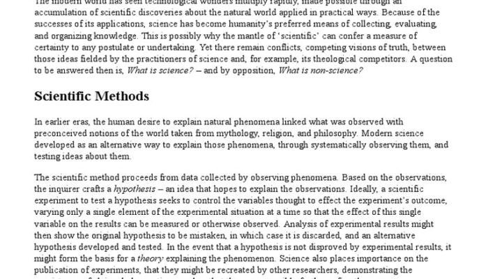 Is it possible to create a non-mathematical science?