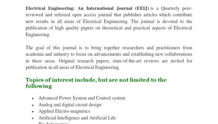 What are the best electrical engineering journals?