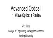 Is wave/optics easier than E&M?
