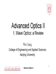 Is wave/optics easier than E&M?