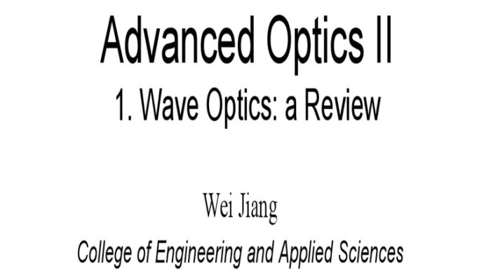 Is wave/optics easier than E&M?