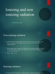 What is ionizing and non ionizing radiation?
