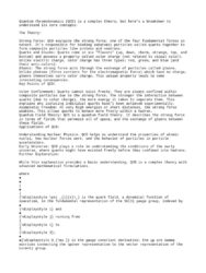 What is quantum chromodynamics in layman’s terms?