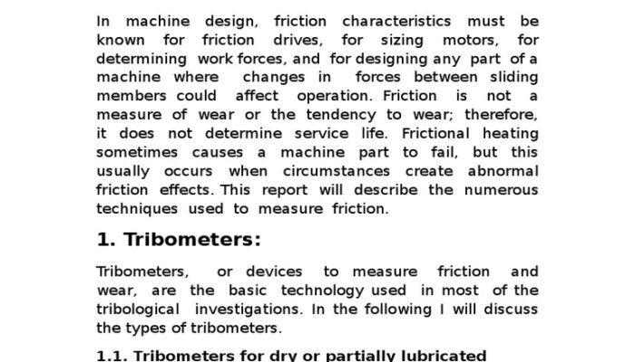 Is there a unit used to measure friction?