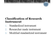 What are some types of research instruments?