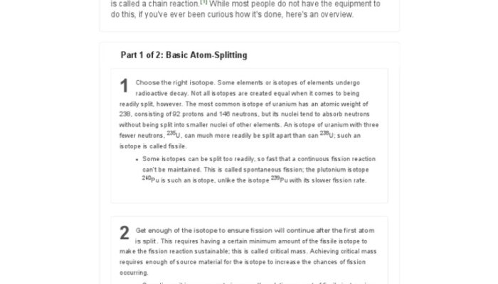 How to slice an atom?