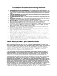 How did fiber optics technology develop?