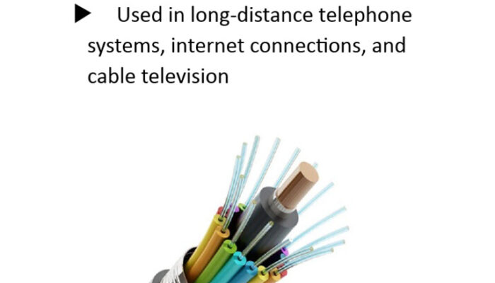 What is a fibre optic cable used for?