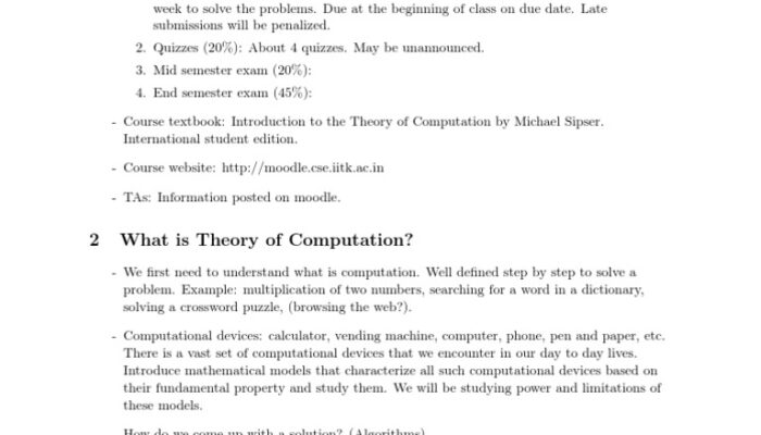 What is theoretical computation?