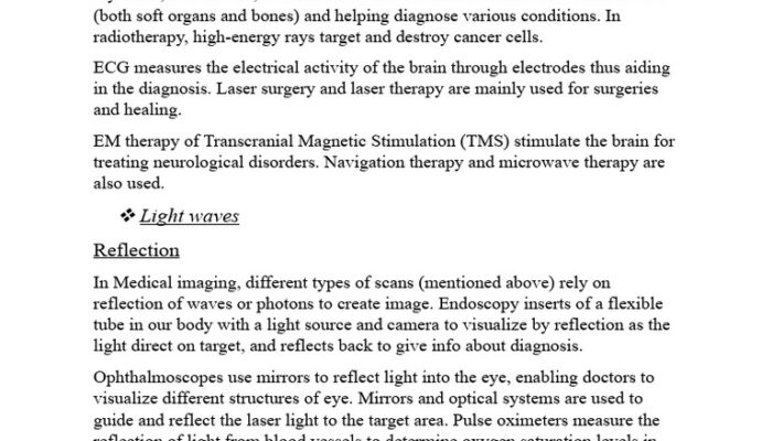 What is the role of physics in medical laboratory technology?