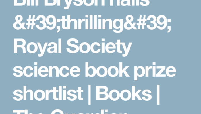 Bill Bryson Bags the Book Prize: Science Meets Storytelling with a Smile