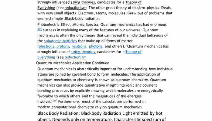 What is a very basic definition of quantum mechanics?