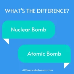 What is the difference between atomic and nuclear?
