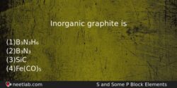 Why is inorganic graphite hard