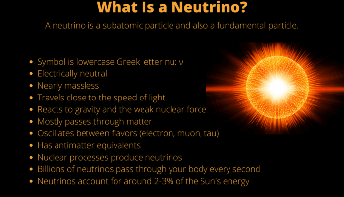 Is neutrino a type of chemical element?