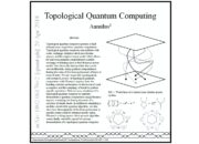 What is topological quantum computing?