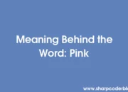 How to think the word pink should be defined?
