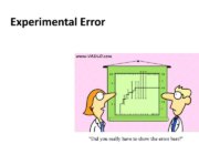 How to determine the experimental error?