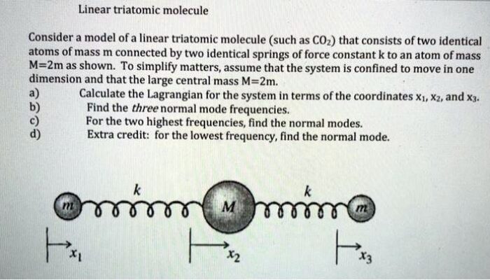 What makes a triatomic molecule linear?