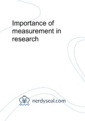 What is the importance of measurement?
