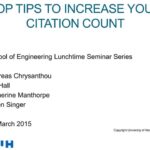 What are some strategies for increasing one’s citation count?