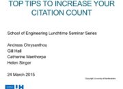 What are some strategies for increasing one’s citation count?