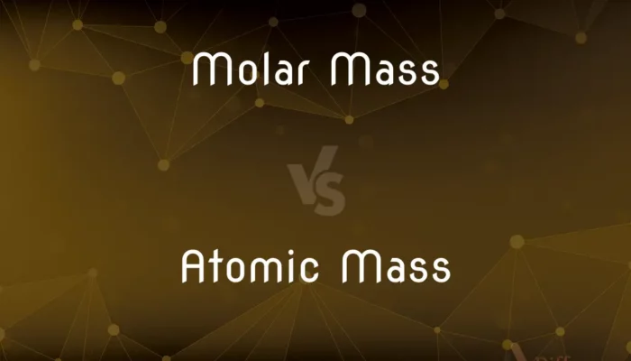 Is atomic mass the same as molar mass for elements?