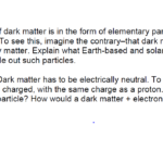 Is there a dark matter connected with elementary particles?
