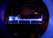 How bright is the focused beam in a particle accelerator?