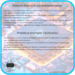 What is a polaron in condensed matter physics?