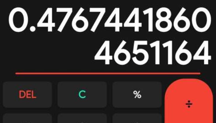 How often is a calculator used in pure math?
