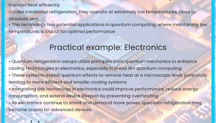 Magnetic Chill: Attractive Step Toward Quantum Refrigeration