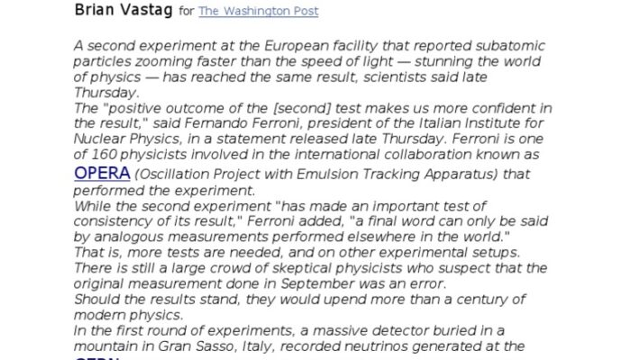 Is There a Particle Faster Than Light? Scientists Respond