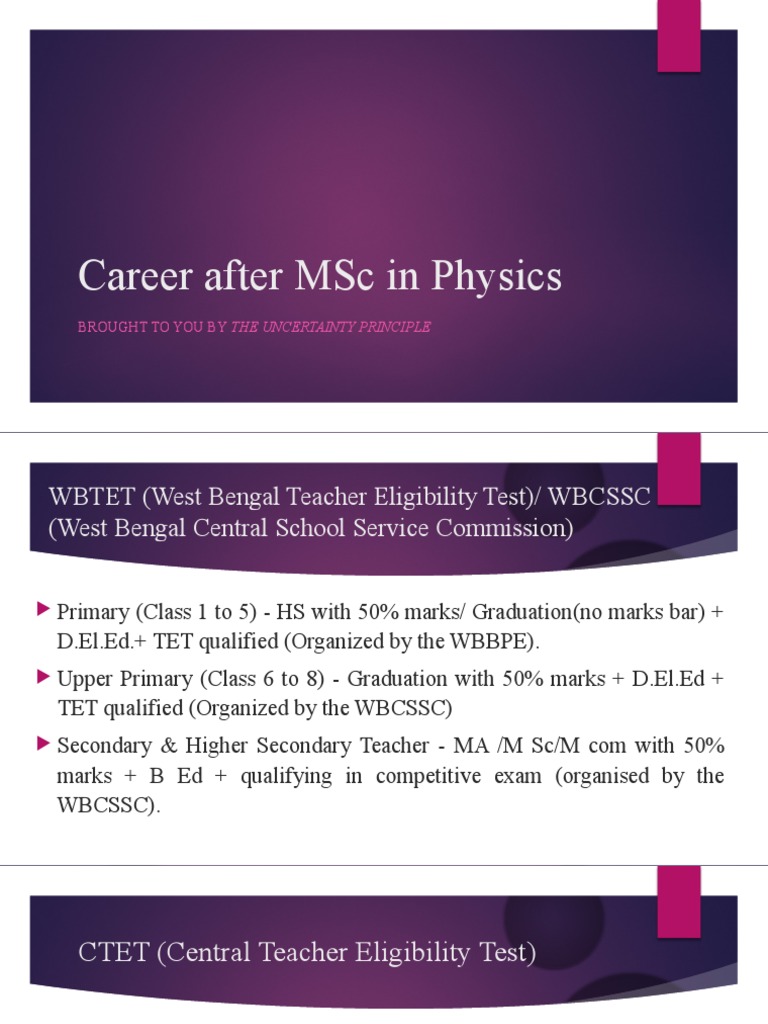 Career Options After an MSc in Physics—What’s Next?