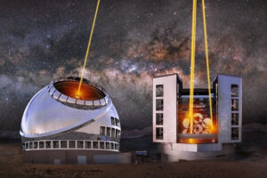 Could We Build Giant Telescope Arrays in Space?